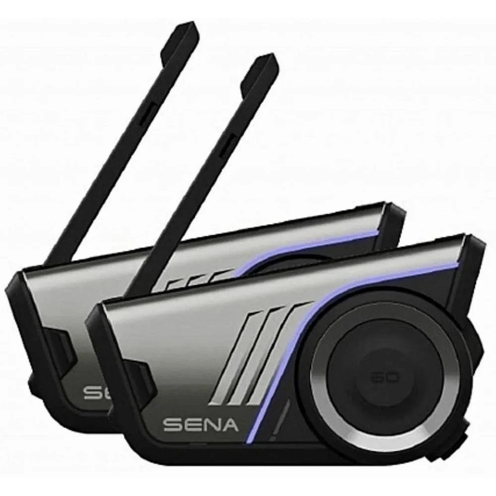SENA 60S Motorcycle Communication Headset with WAVE, Mesh, Bluetooth DUAL PACK